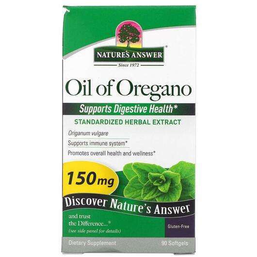 Oil of Oregano Origanum Vulgare 150 mg 90, Масло орегано 150 мг, 90 капсул