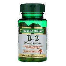 Nature's Bounty, Vitamin B-2 100 mg, Вітамін В2 Рибофлавін 100...