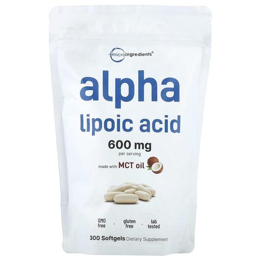 Основное фото товара Альфа-липоевая кислота, Alpha Lipoic Acid, 300 капсул