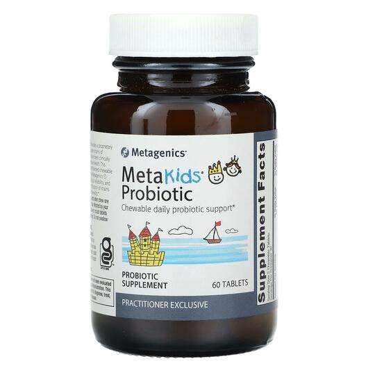 Основное фото товара Metagenics, Пробиотики для детей, MetaKids Probiotic Grape, 60...