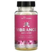 Eu Natural, Vibrance Biotin & MSM, Вітамін B7 Біотин, 60 к...