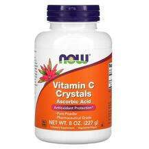 Now, Vitamin C Crystals, Вітамін С у порошку, 227 г