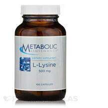 Metabolic Maintenance, L-Lysine 500 mg, L-Лізин, 100 капсул