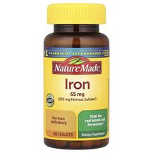 Iron 65 mg Железо Nature Made 180 таблеток