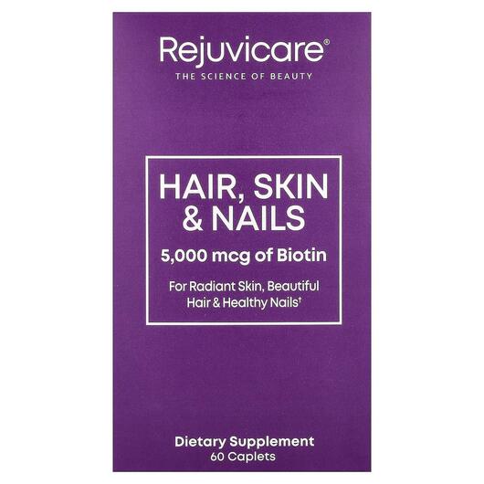 Основное фото товара Rejuvicare, Кожа ногти волосы, Hair Skin & Nails, 60 таблеток