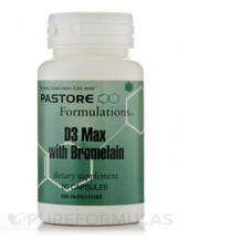Pastore Formulations, Витамин D3, D3 Max with Bromelain, 60 ка...