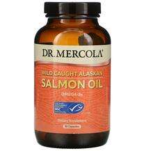 Dr Mercola, Масло Лосося, Wild Caught Alaskan Salmon Oil, 90 к...