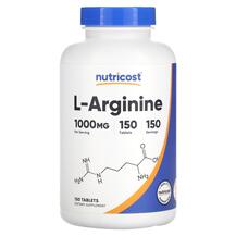 L-Arginine 1000 mg L-Аргинин Nutricost 150 таблеток