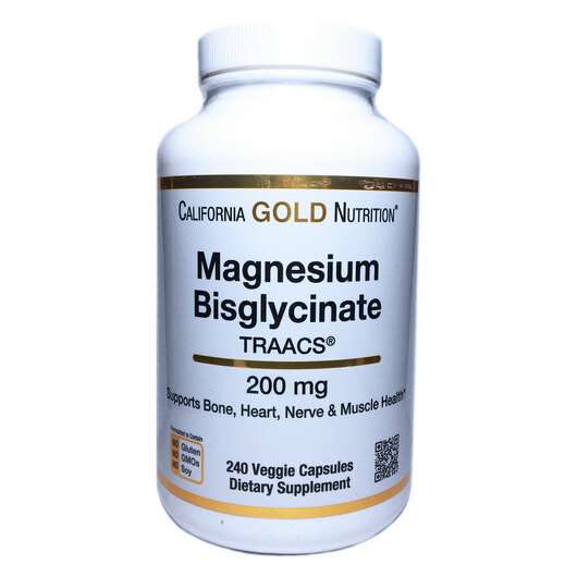 Magnesium Bisglycinate TRAACS, Бісглицинат Магнію, 240 капсул