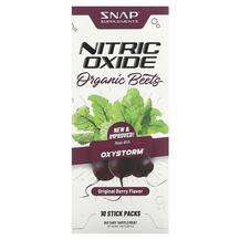 Nitric Oxide Organic Beets Original Berry 10 Stick Packs, Черв...