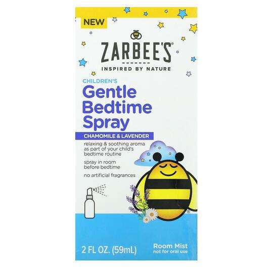 Основне фото товара Zarbees, Children's Gentle Bedtime Spray, Підтримка сну, 59 мл