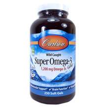 Carlson, Super Omega-3 Gems, Супер Oмeгa-3, 250 капсул