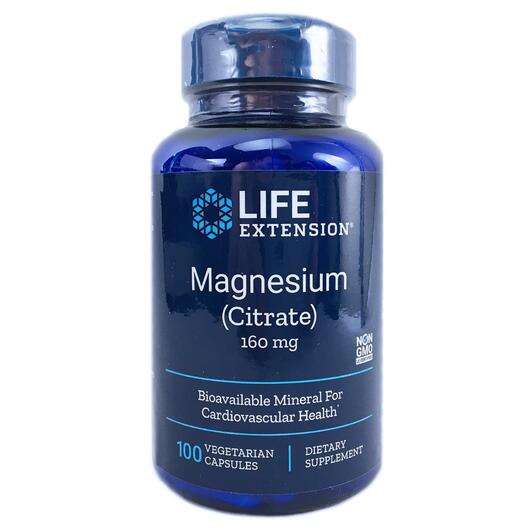 Основне фото товара Life Extension, Magnesium Citrate 160 mg, Цитрат магнію 160 мг...