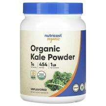 Nutricost, Organic Kale Powder Unflavored, Кудрява капуста, 454 г