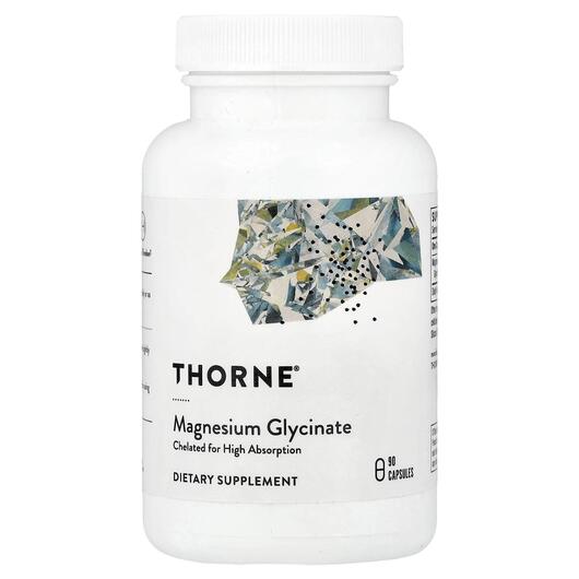 Основное фото товара Magnesium Glycinate 90 Capsules, Магний Глицинат, 120 mg per Caps