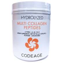 CodeAge, Hydrolyzed Multi Collagen Peptides Unflavored, 567 g