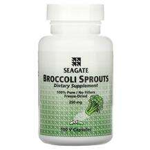 Seagate, Экстракт Брокколи, Broccoli Sprouts 250 mg, 100 капсул