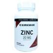 Фото товару Kirkman, Zinc 20 mg 100, Цинк 20 мг, 100 капсул
