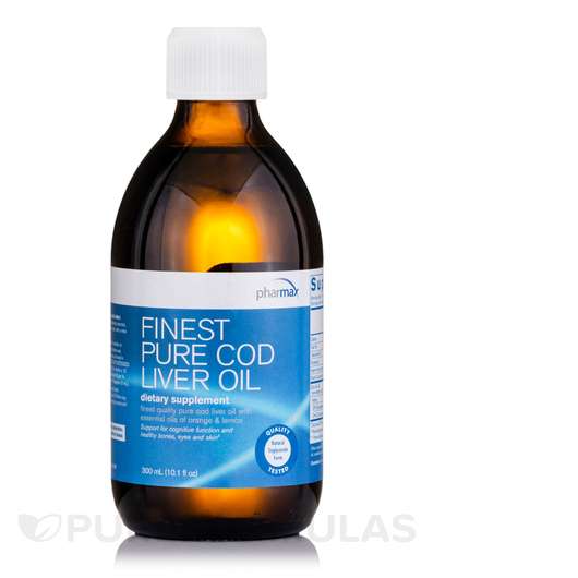 Finest Pure Cod Liver Oil, Масло з печінки тріски, 300 мг