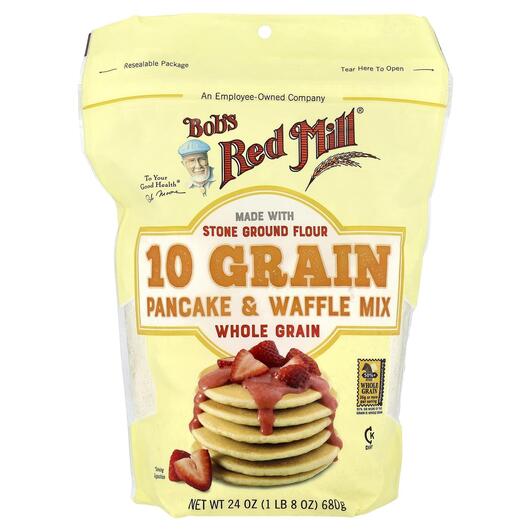 Основное фото товара 10 Grain Pancake & Waffle Mix Whole Grain, Зерновые культуры,