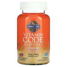 Garden of Life, Витамины D3 + K2, Vitamin Code Gummies Vitamin...