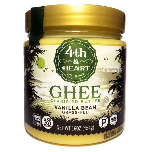 Ghee Vanilla, Топлене масло Ваніль, 454 г