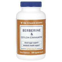 The Vitamin Shoppe, Berberine & Ceylon Cinnamon, Берберин,...