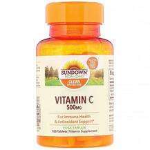 Sundown Naturals, Vitamin C 500 mg, Вітамін C, 100 таблеток