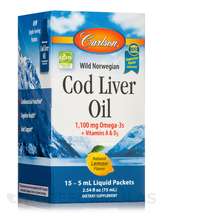 Олія печінки тріски Cod Liver Oil Packets Natural