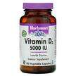 Bluebonnet, Vitamin D3 5000 IU, Вітамін D3 5000 МО, 120 капсул