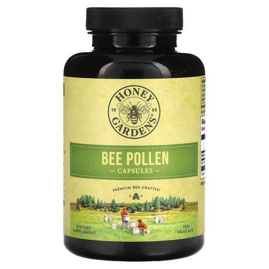 Основне фото товара Honey Gardens, Bee Pollen, Бджолиний пилок, 150 капсул