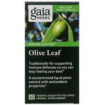 Gaia Herbs, Olive Leaf, Оливкове листя, 60 капсул