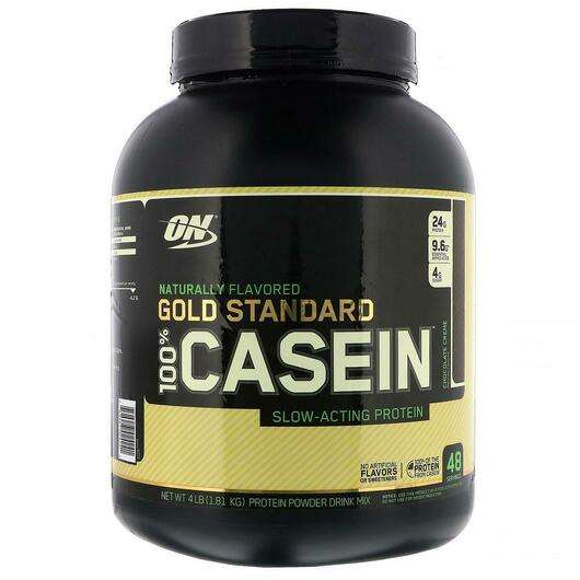 Gold Standard 100% Casein Naturally Flavored Chocolate Creme, Казеїн Протеїн, 1.81 kg