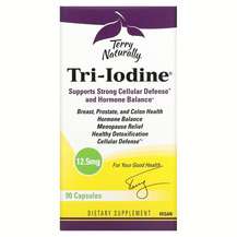 Terry Naturally, Tri-Iodine 12.5 mg, Йод 125 мг, 90 капсул