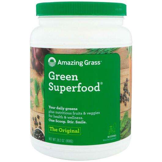Основне фото товара Amazing Grass, Green Superfood The Original, Суперфуд, 800 г