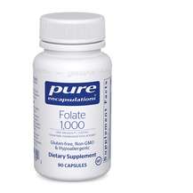 Pure Encapsulations, Folate 1000, L-5-метилтетрагідрофолат, 90...