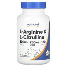 L-Arginine & L-Citrulline L-Аргинин Nutricost