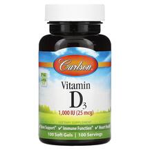 Вітамін D3 Холекальциферол Vitamin D3 1000 IU 25 mcg