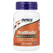 OralBiotic Пробиотики NOW Foods 60 леденцов