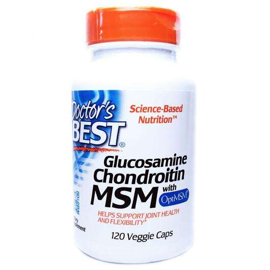 Основное фото товара Doctor's Best, Глюкозамин МСМ, GC MSM with OptiMSM, 120 к...