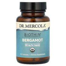Dr Mercola, Biothin Bergamot 500 mg, Бергамот Цитрус, 30 капсул