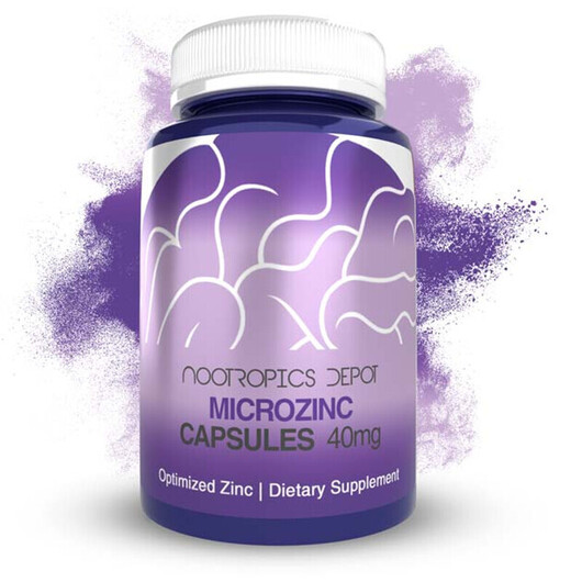 Основне фото товара MicroZinc Capsules 40 mg Optimized Zinc, Цинк, 90 капсул