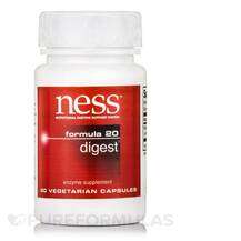 Ness Enzymes, Digest Formula 20, Ферменти, 90 капсул