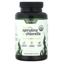 Snap Supplements, Organic Spirulina & Chlorella, Спіруліна...