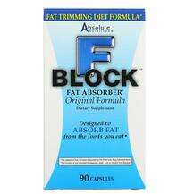 Absolute Nutrition, Жиросжигатели, FBlock Fat Absorber, 90 капсул