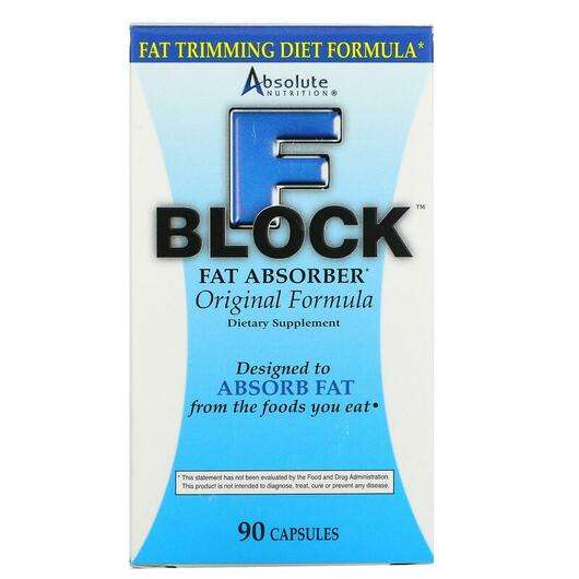 Основне фото товара Absolute Nutrition, FBlock Fat Absorber, Жироспалювач, 90 капсул