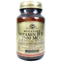 Megasorb Vitamin B12, Сублингвальный B12 2500 мкг, 120 таблеток