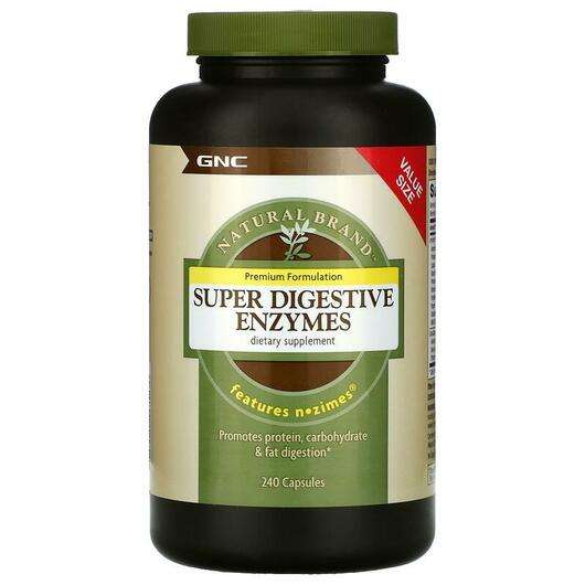 Основное фото товара GNC, Ферменты, Natural Brand Super Digestive Enzymes, 240 капсул