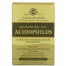 Solgar, Ацидофилус, Advanced 40+ Acidophilus, 60 капсул