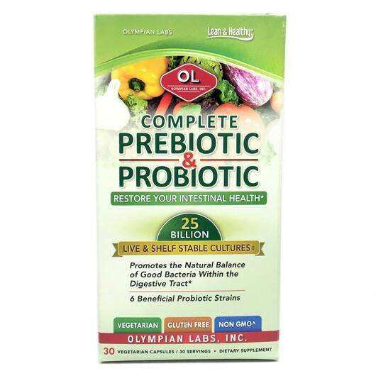 Complete Prebiotic & Probiotic 30 Vegetarian Capsu, Пребіотики та Пробіотики, 30 капсул